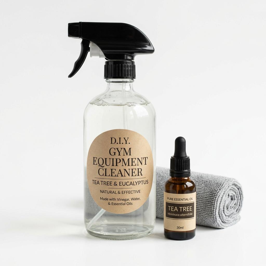 DIY Gym Equipment Cleaner (Vinegar & Essential Oil Spray)