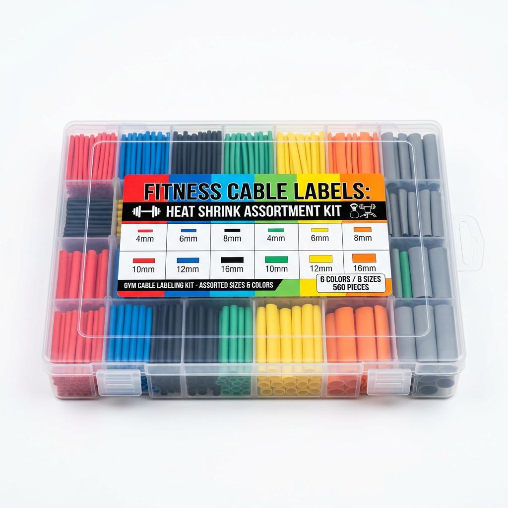 Heat Shrink Tubing Assortment Kit for Cable Labeling