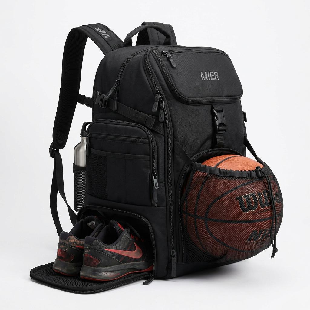 MIER 40L Gym Backpack with Ball & Shoe Compartments