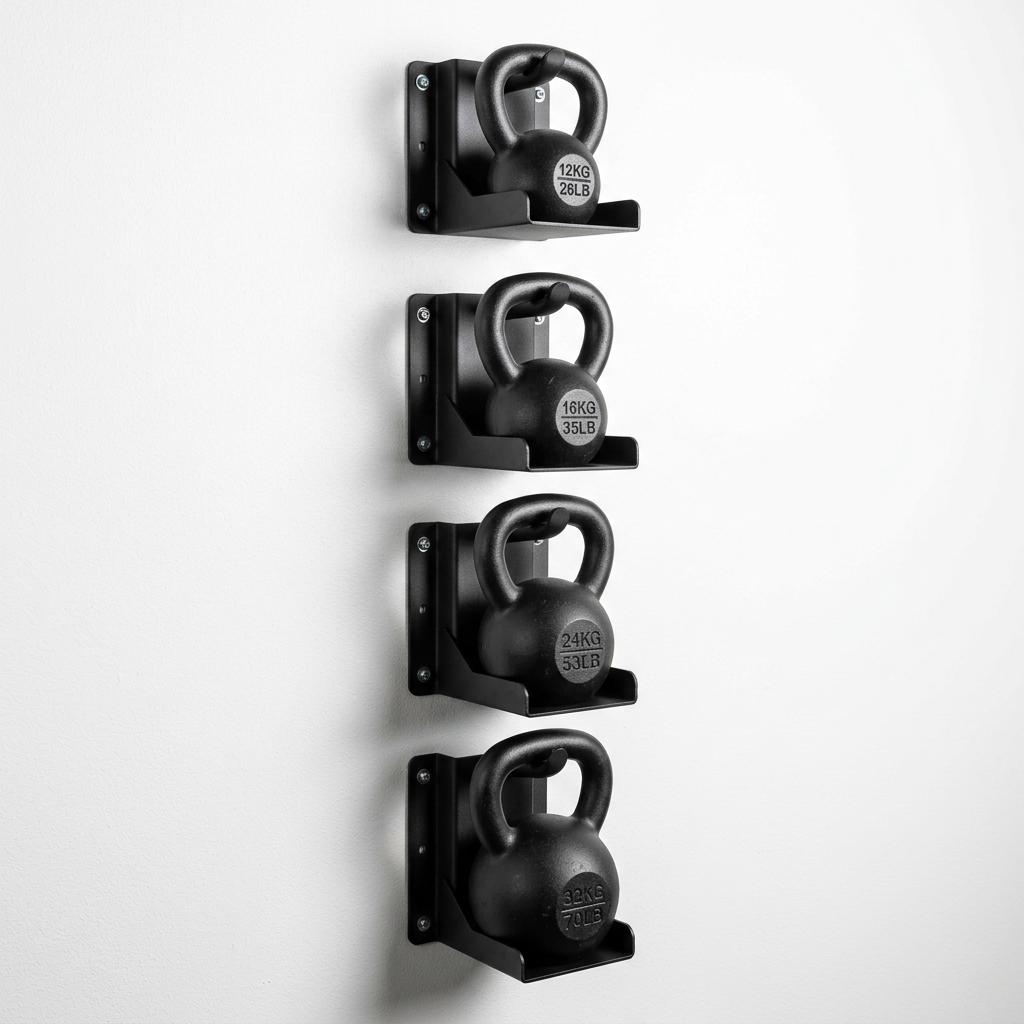 Wall-Mounted Kettlebell Bracket