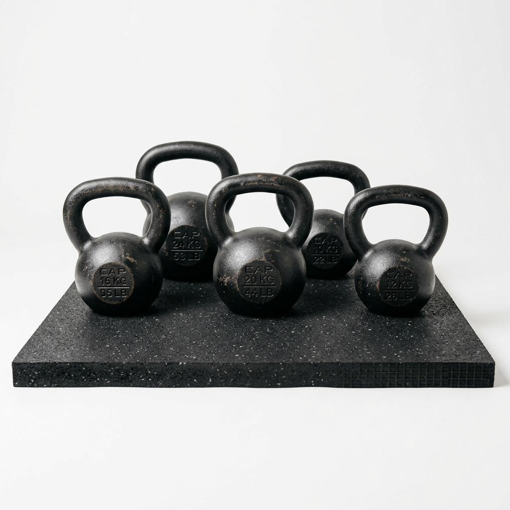 Floor Mat Kettlebell Storage