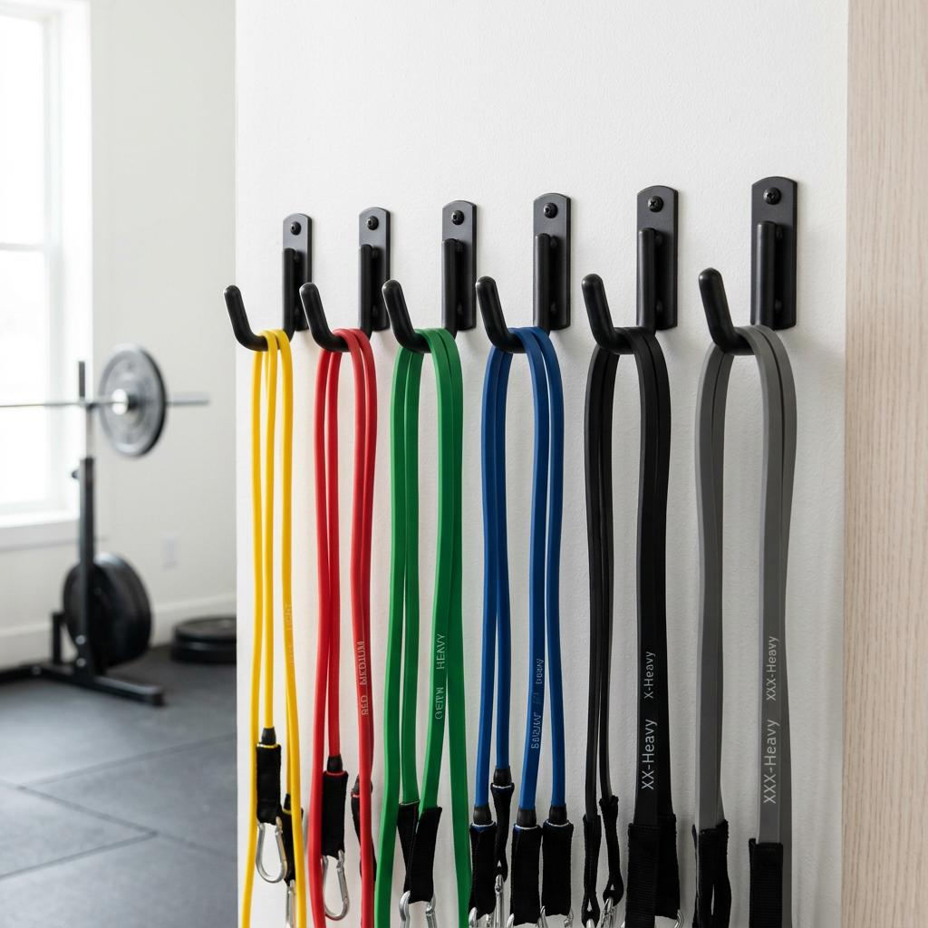 Wall-Mounted Heavy-Duty Band Hooks (6-Pack)