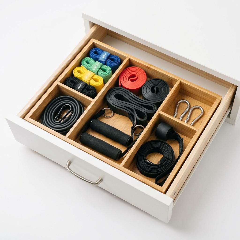 SpaceAid Bamboo Drawer Organizer