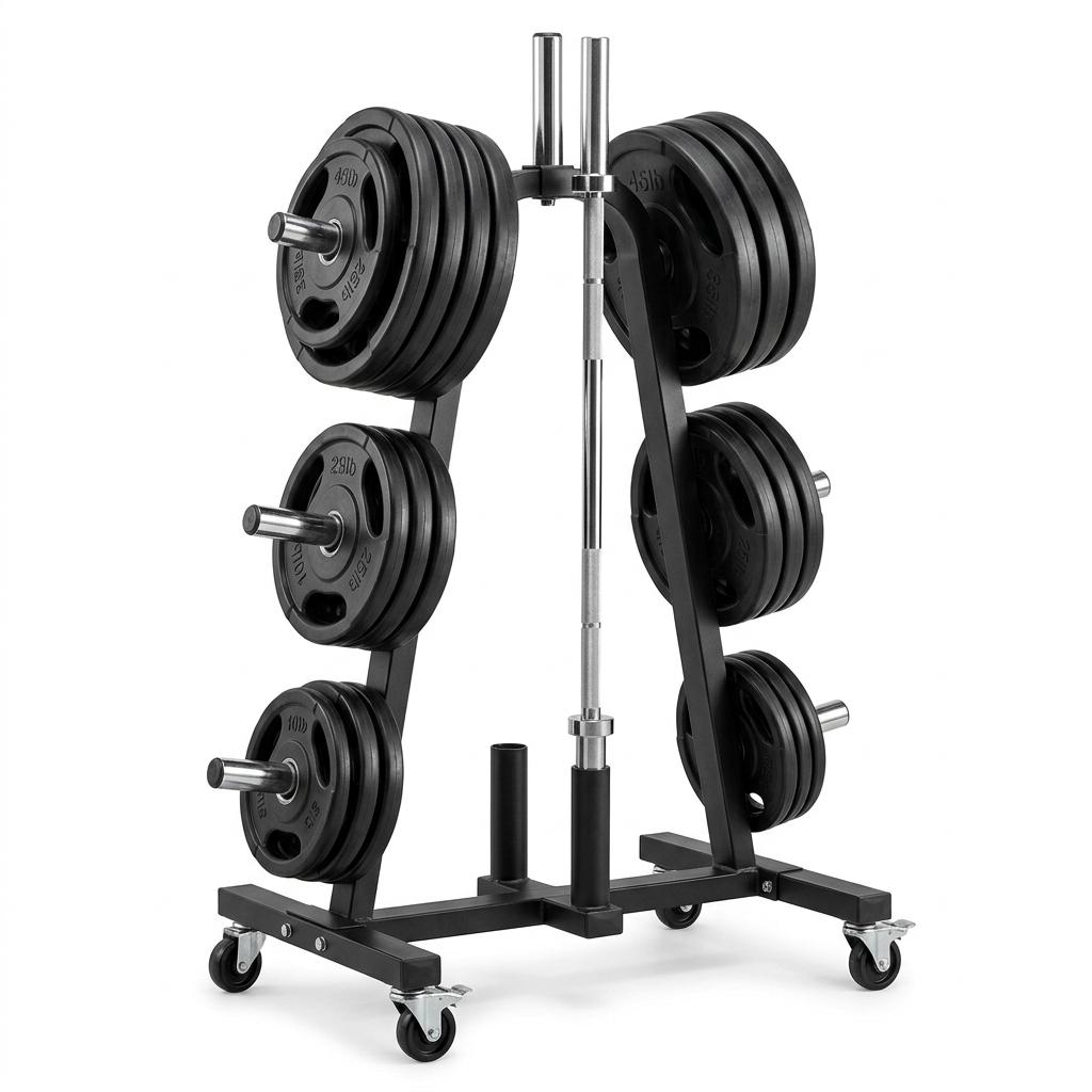Marcy PT-5856 6-Peg Plate Tree with Wheels