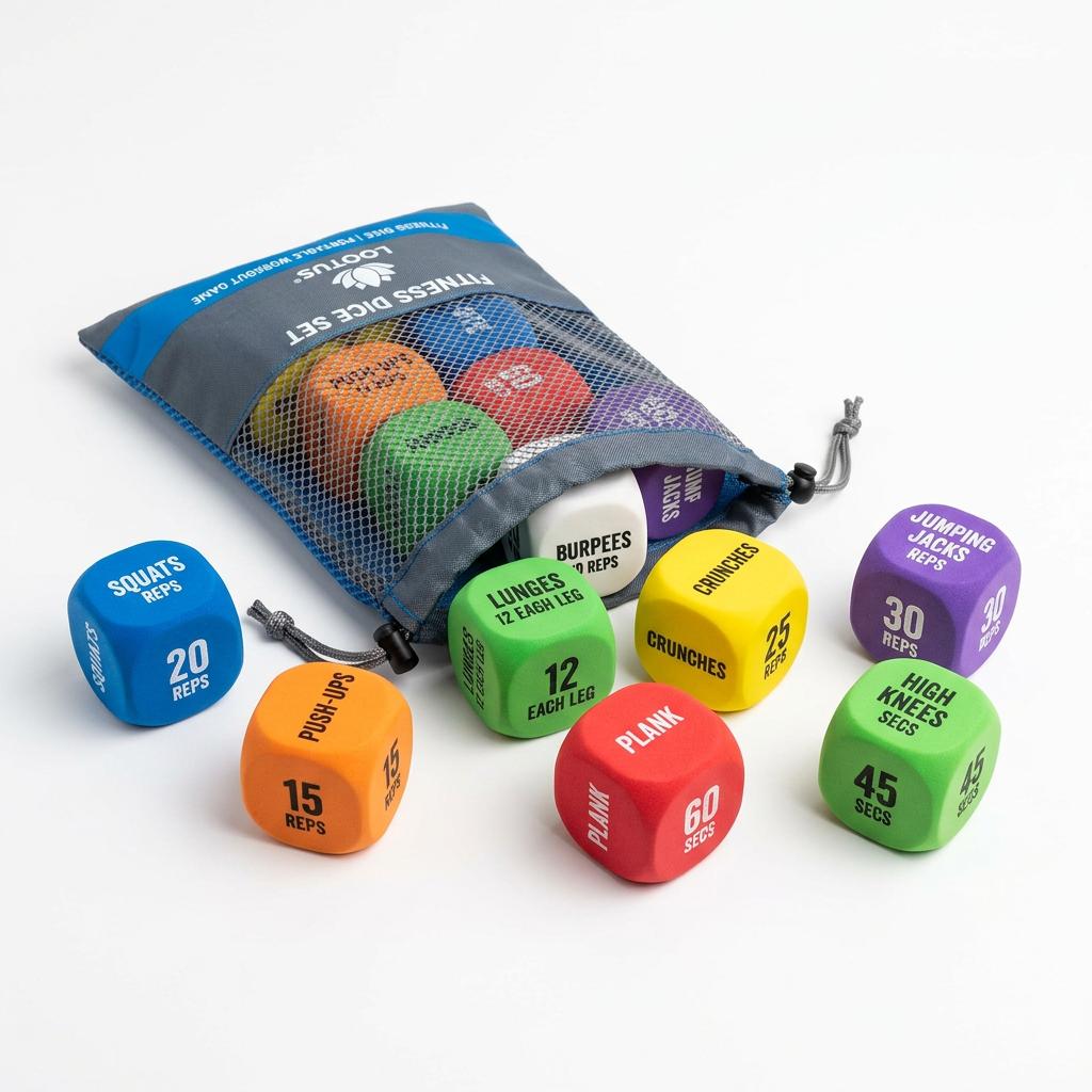 LOOTUS Fitness Dice Set