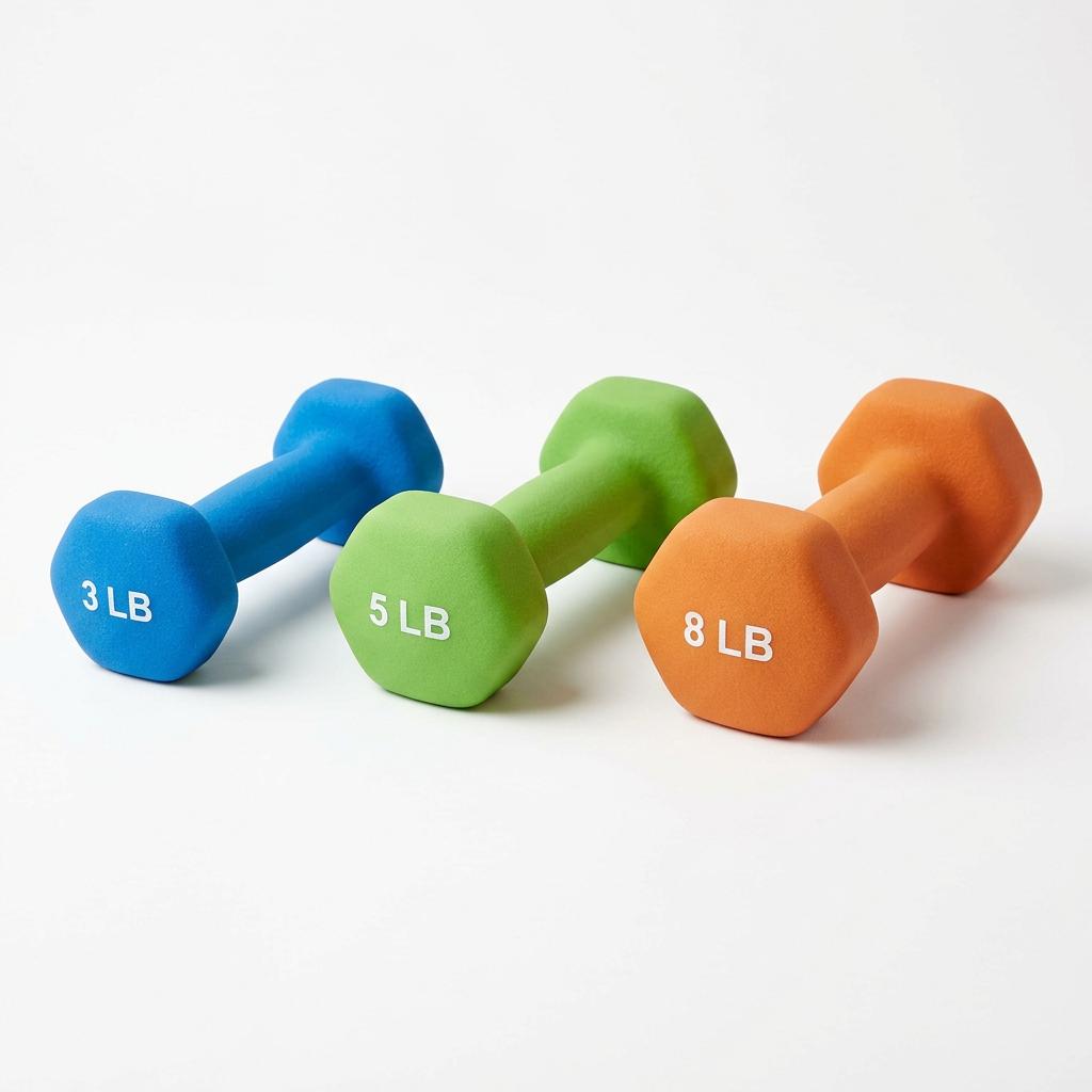 Amazon Basics Neoprene Dumbbells 3-8lb