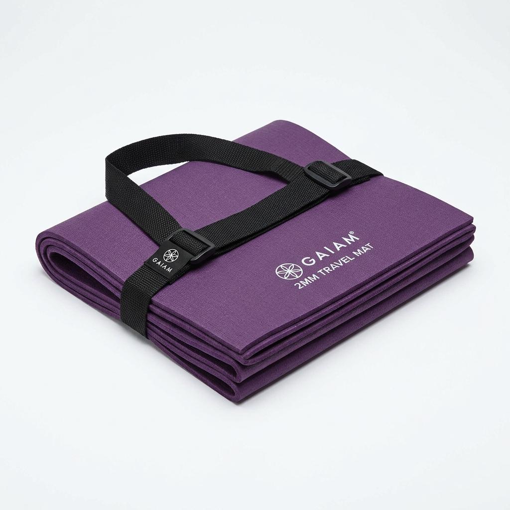 Gaiam Folding Travel Yoga Mat 2mm