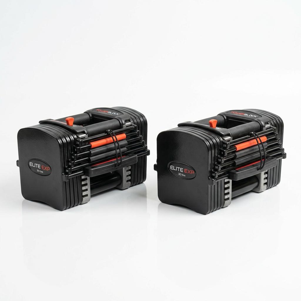 PowerBlock Elite EXP Stage 1 Adjustable Dumbbells 5-50lb