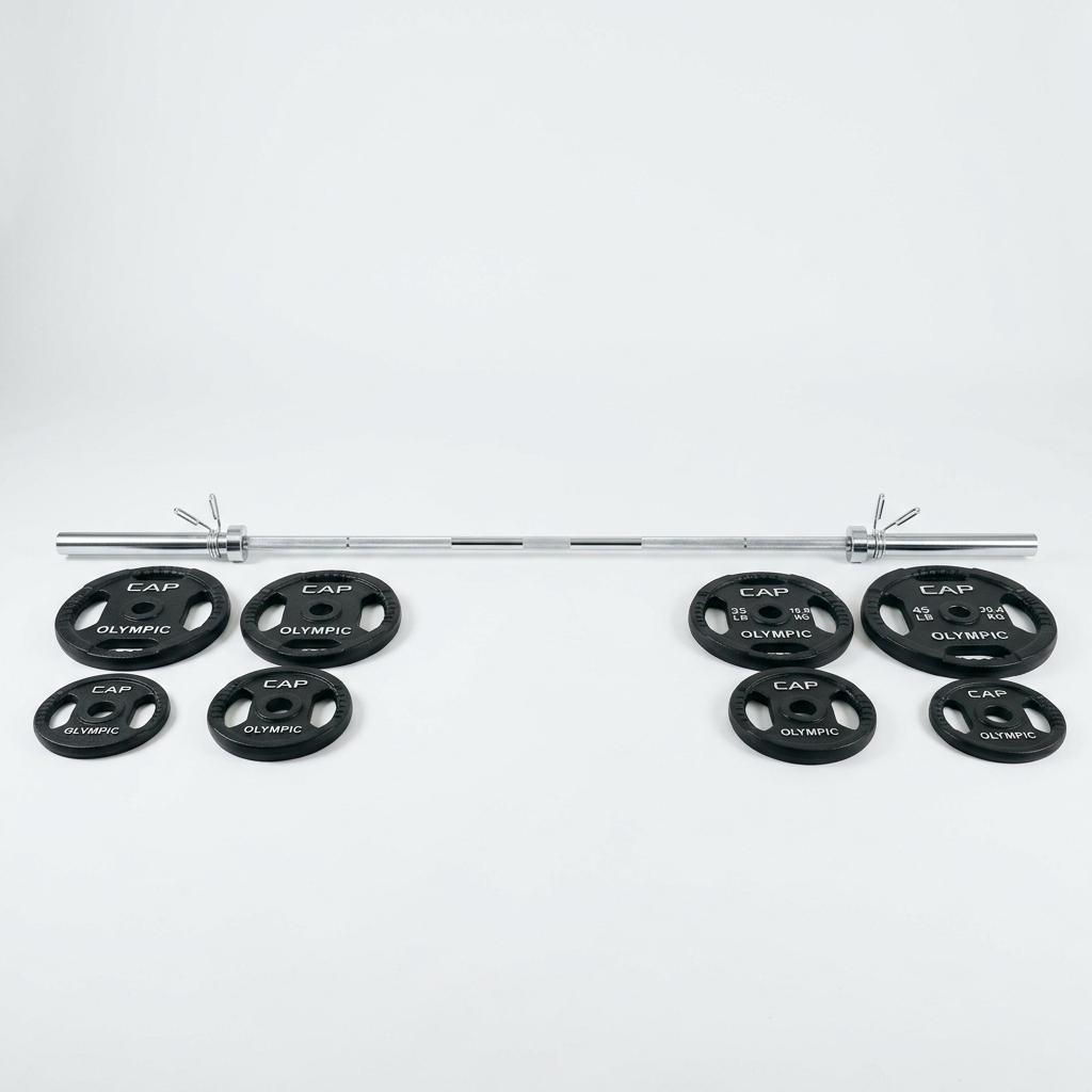 CAP Barbell Olympic Weight Set 210lb