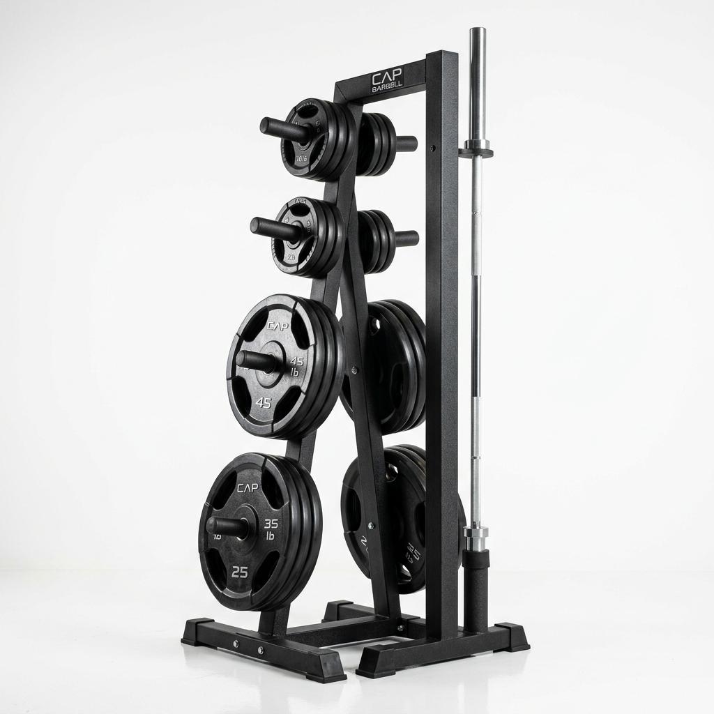 CAP Barbell Olympic Plate Tree Storage Rack