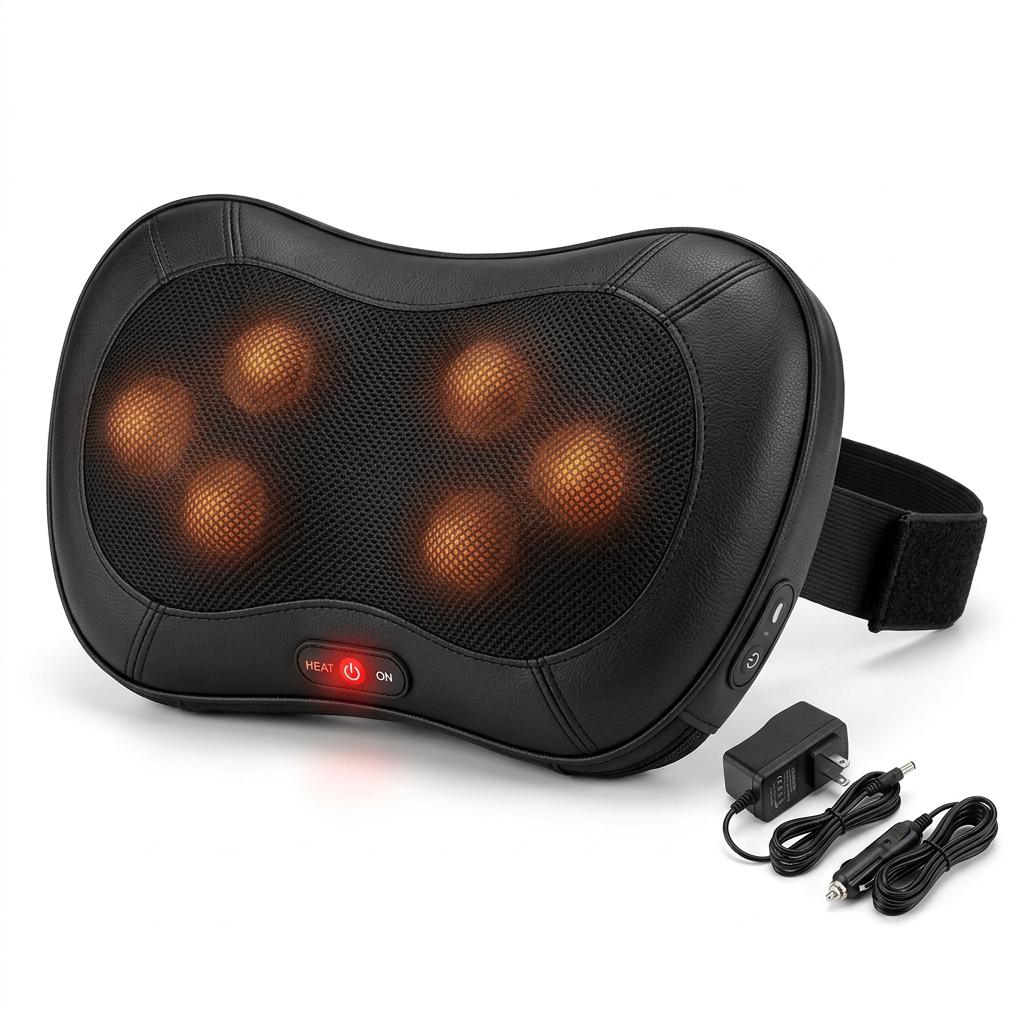 Zyllion Shiatsu Back and Neck Massager Pillow
