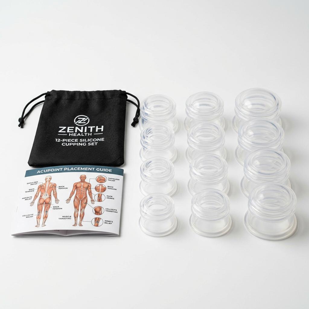 SKYLANDISH Professional Silicone Cupping Therapy Set